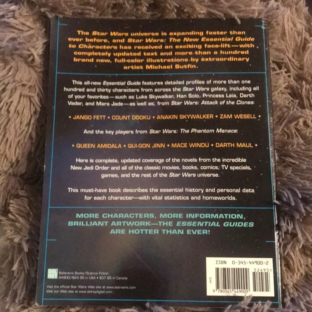 Star Wars New Essential Guide to Characters 2002 Daniel Wallace Legends Book
